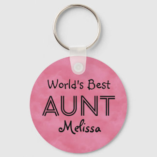Llavero Mejor regalo rosado de nombre personalizado de AUN