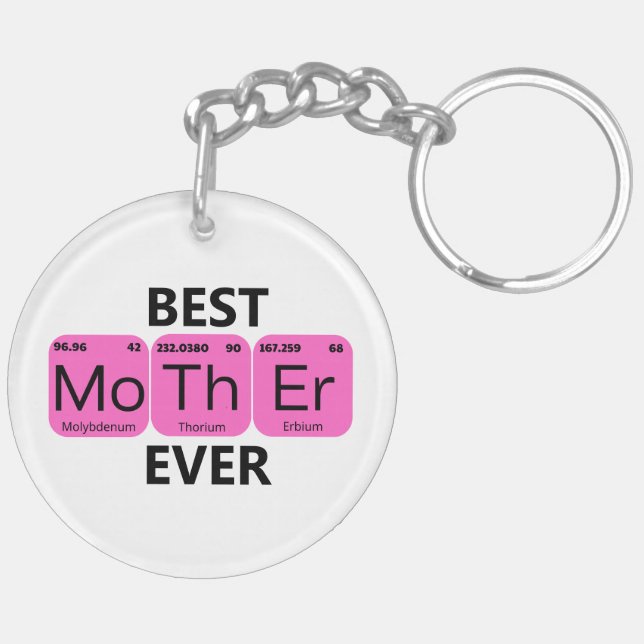 Llavero Mejor Tabla Periódica De Madre Jamás (Atrás Derecha)