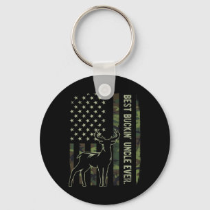 Llavero Mejor Tío Buckin Jamo Bandera Americana Deer Hu