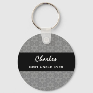Llavero Mejor TÍO Patrón Gris Patrón Cinta negra A5