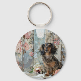 Llavero Mejores Amigas Mamá Perro Decoración Dachshund