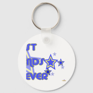 Llavero Mejores amigos para siempre estrellas amarillas az