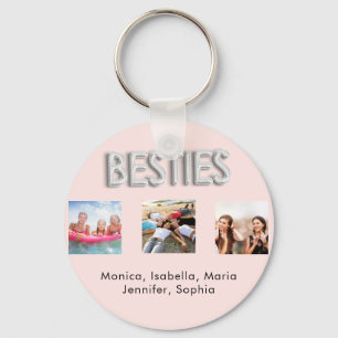 Llavero Mejores amigos para siempre FFF foto rosa plata do