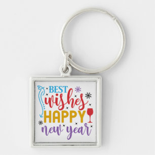 Llavero Mejores Deseos Feliz Año Nuevo Diseño-80967