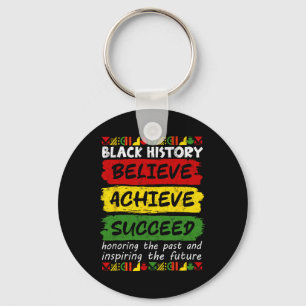 Llavero Melanin Africa Black History Month Believe Achiev
