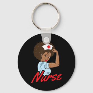 Llavero Melanin Black Nurse Clothing Gift Africano-Estadou