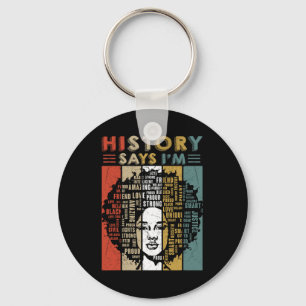 Llavero Melanin Chica mujer negra Mes de historia negra