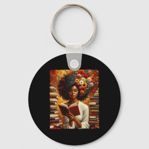 Llavero Melanin Queen Afro Womeneducan libro de lectura Bl