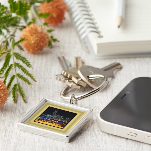 Llavero Melbourne Australia CBD enciende el puente de la R (Lado)