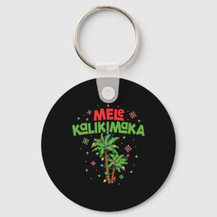 Llavero Mele Kalikimaka Navidades hawaianos con luz de árb