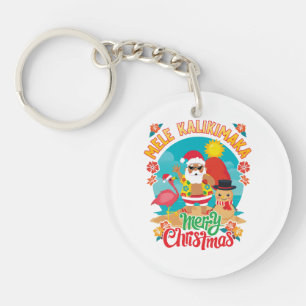 Llavero Mele Kalikimaka para una brillante Navidad hawaian