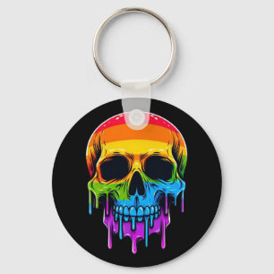 Llavero Melthing Rainbow Skull