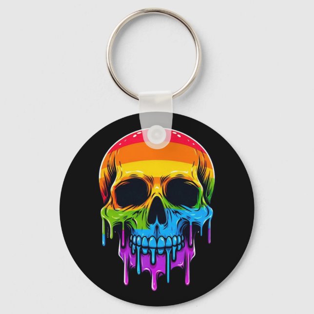 Llavero Melthing Rainbow Skull (Anverso)
