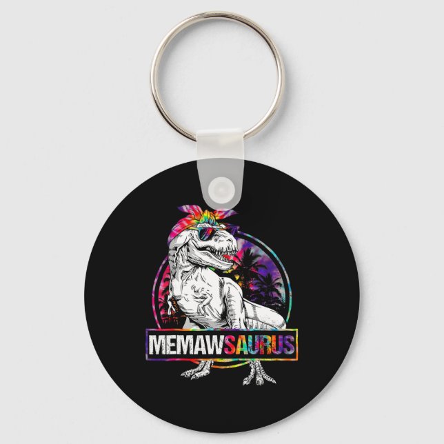 Llavero Memawsaurus Dinosaur Memaw Saurus Familia Combinac (Anverso)