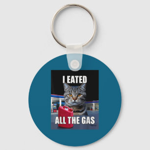Llavero Meme de gato divertido me comí quería toda la gaso