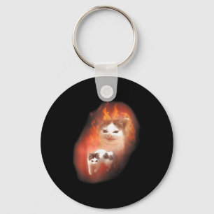 Llavero Meme de Gato Enojado Divertido Gato Tonto Amante d