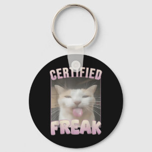 Llavero Meme de gato falso certificado Memes ofensivos Gra