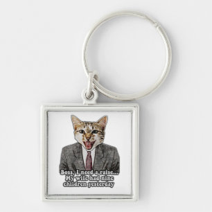 Llavero Meme de gato gracioso para gatitos y dueños de gat