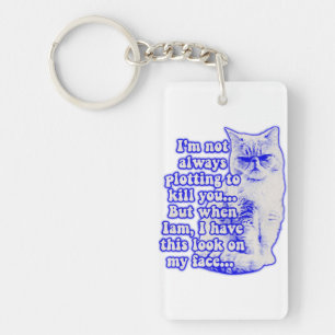 Llavero Meme de gato gracioso para propietarios de gatos y