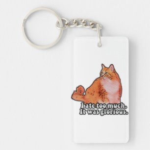 Llavero Meme de gato gruñón para gatos y amantes del gatit