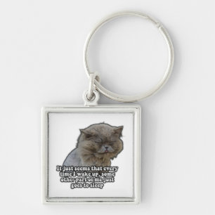 Llavero Meme de gatos divertidos para los amantes de los g