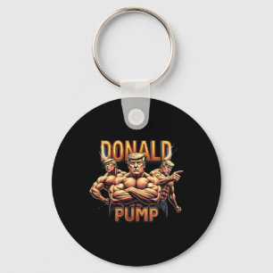 Llavero Meme de gimnasio divertido culturismo Donald Trump