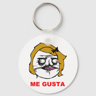 Llavero Meme de la rabia cómica blonde de la mujer me gust