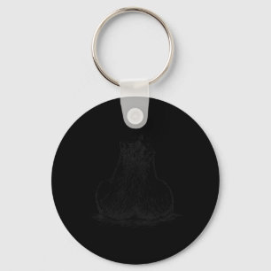 Llavero Meme de mapache divertido Sch Minimalista Amantes