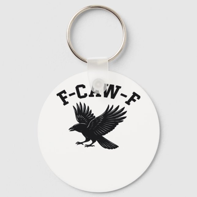 Llavero Meme divertido de moda F-Caw-F (Anverso)