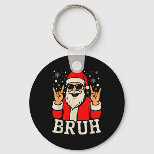 Llavero Meme divertido de Navidad Bruh Santa Claus Adolesc