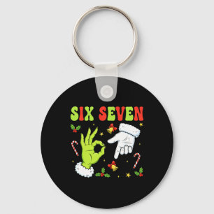 Llavero Meme Divertido de Navidad Seis Siete 67 Navidad