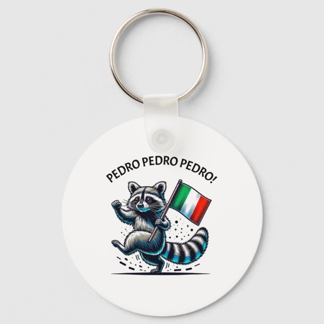 Llavero Meme divertido de Raccoon (Anverso)