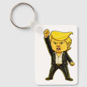 Llavero Meme Feliz Trump Broche Lucha Lucha Enojado Trump