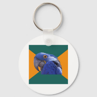 Llavero Meme para animales de consejo para aves de loro pa