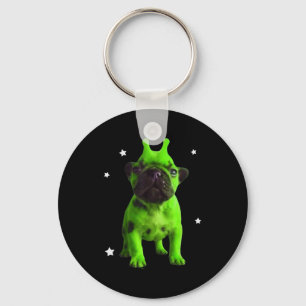 Llavero Meme Perro Alien Retro Tonto Perro Vintage Espacio