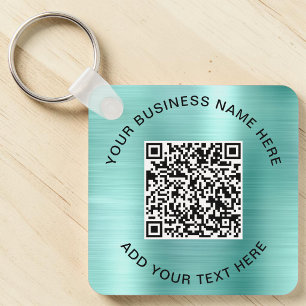 Llavero Meme promocional de código QR o logotipo