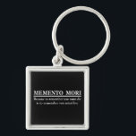 Llavero Memento mori<br><div class="desc">El memento mori es una frase latina que significa "recuerda que debes morir". La idea básica de esta filosofía es que si la gente recuerda sus muertes ineludibles, llevarán vidas más sobrias, vivirán en el presente y aprovecharán las oportunidades en lugar de posponerlas hasta el "mañana". Todas son en su...</div>