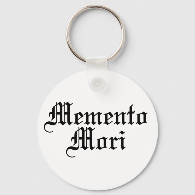 Llavero Memento Mori - Frase latina (Anverso)