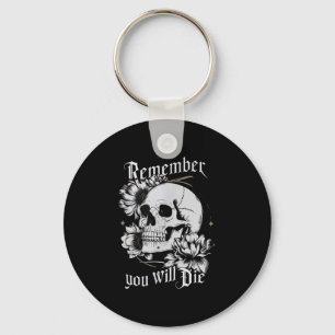 Llavero Memento Mori Skull Stoic PhilosophMen Latin