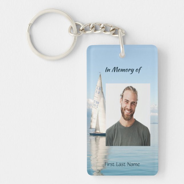 Llavero Memoria cristiana Keepsake Navegación en velero (Frente)