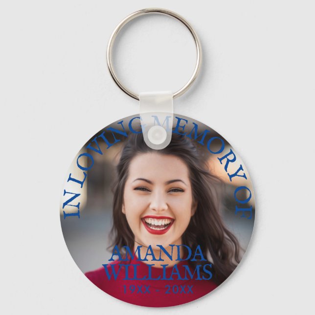 Llavero Memorial fotográfico moderno mantiene la memoria a (Anverso)