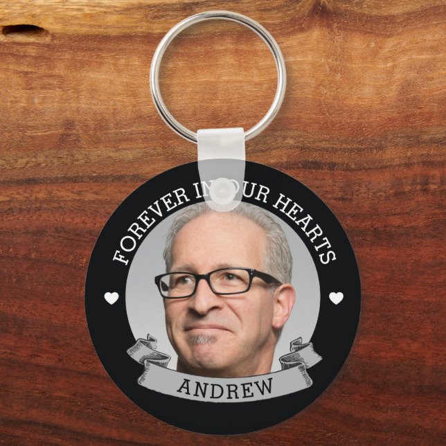 Llavero Memorial fotográfico simple (Anverso)