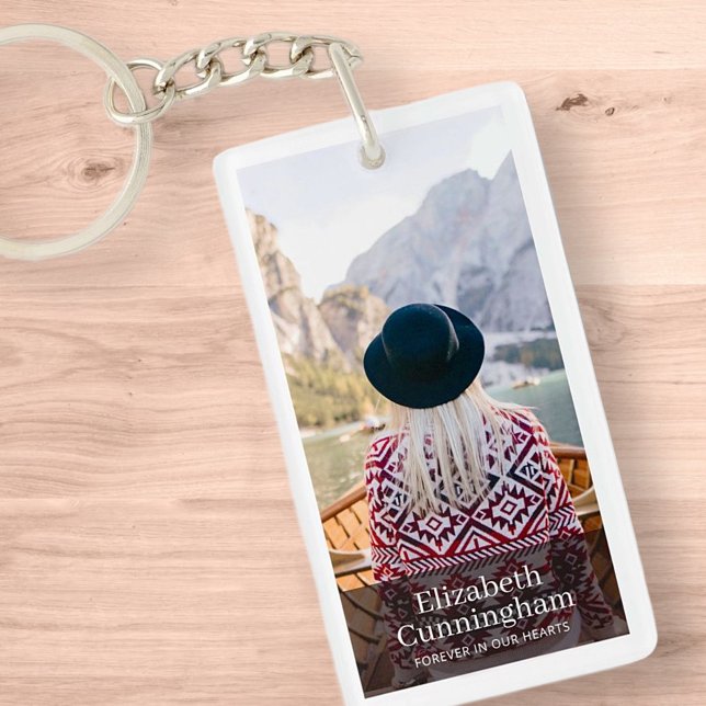 Llavero Memorial funerario moderno y simple foto (Subido por el creador)