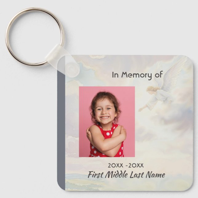 Llavero Memorial Keepsake Angel Reaching  (Anverso)