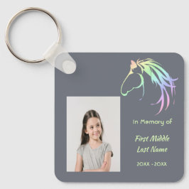Llavero Memorial Keepsake Pastel Horse Art