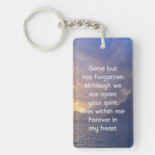 Llavero Memorial Keepsake Sea Sky Cloud Island
