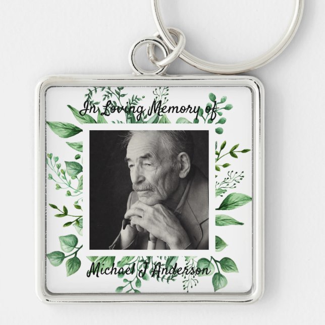 Llavero Memorial Mens Gift Bereavement Photo Love Memory (Frente)