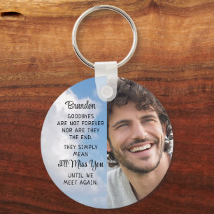 Llavero Memorial Quote Photo Personalized Keepsake