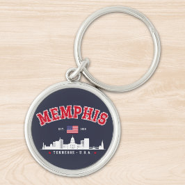 Llavero Memphis Skyline – Southern Pride"