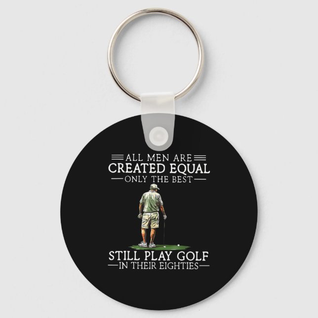 Llavero Men Play Golf Eighties Funny Golfer Golfing  (Anverso)